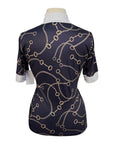 PS of Sweden 'Hill' Short Sleeve Show Shirt in Black/Gold Bits
