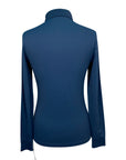 Equline 'Tempo Libero' Long Sleeve Training Polo in Navy - Women's Small