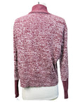 Hannah Childs 'Paloma' Mock Neck Sweater in Bordeaux/Misted Rose