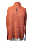 Hannah Child's 'Sassy' Boyfriend 1/4 Zip Sweater in Russet