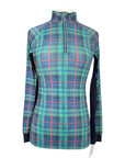 Dapple Bay 'Toile' Top in Green Plaid - Women's XS