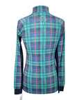 Dapple Bay 'Toile' Top in Green Plaid - Women's XS