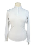 Horse Pilot 'Aerolight' Long Sleeve Show Shirt in White