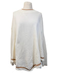 Hannah Childs 'Kristina' Poncho in Snow Capped/Sand