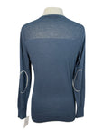 RJ Classics 'Natalie' V-Neck Sweater in Blue - Women's Medium