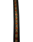 People On Horses Browband in Black/Orange