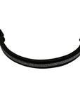 People On Horses Browband in Black/Silver