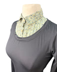 CALLIDAE The Practice Shirt in Black/Sage Sunflowers