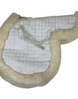 Dover Saddlery Sheepskin Saddle Pad in White