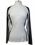 Kerrits Ice Fill Long Sleeve Shirt in White/Black
