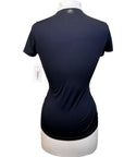 Hannah Child's 'Lexi' Short Sleeve Show Shirt in Pitch Black