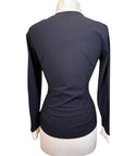 Vestrum 'Tarres' Long Sleeve Show Shirt in Black/White Stripe - Women's Medium
