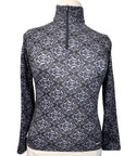 Kerrits Long Sleeve Winter Shirt in Royal Horse Wreath