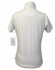 Romfh Chill Factor Short Sleeve Show Shirt in White/Blue Swirls