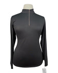 SanSoleil Sun Shirt in Black/Gold Glitter - Women's Large
