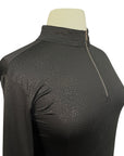 SanSoleil Sun Shirt in Black/Gold Glitter - Women's Large