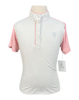 Elation 'Grace' Show Shirt in White/Pink
