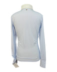 For Horses 'Toby' Boys Long Sleeve Show Shirt in Light Blue