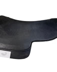 SaddleRight English Glove Leather Saddle Pad in Black