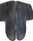 SaddleRight English Glove Leather Saddle Pad in Black