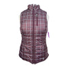 Ariat Reversible Puffer Vest  in Purple Plaid/Grey