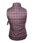 Ariat Reversible Puffer Vest  in Purple Plaid/Grey