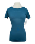 Lululemon Swiftly Short Sleeve Active Shirt in Blue Twill
