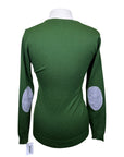 IAGO 'Audrey' V-Neck Sweater in Hunter Green