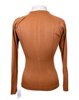 FitEq Long Sleeve Seamless Schooling Top in Rust