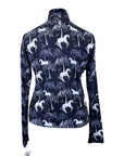 Deinhardt Designs 'Jeyna' Long Sleeve Shirt in Navy Horses