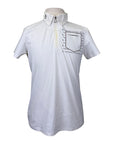 Cavalleria Toscana 'Pocket Logo SS Jersey Zip Training Polo' in White