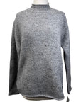 Gray sweater on a mannequin against a white background