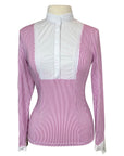 Harcour 'Annie' Show Shirt in Pink/White - Women's Small