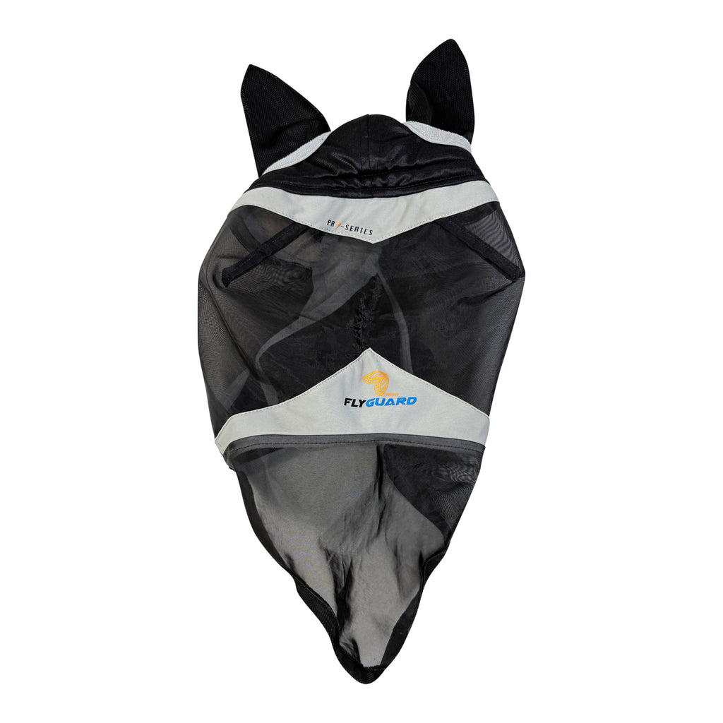 Shires 'Pro Fly Guard' Fly Mask in Black/Grey