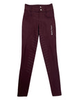 Black Heart Equestrian 'Cara Hybrid' Breeches in Cranberry - Women's Small