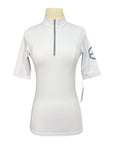 Equestrian Club 'Torry' Performance Top in White - Women's Large