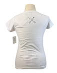 Levade 'Eventing' Vintage Varsity Tee in White