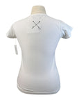 Levade 'Dressage' Vintage Varsity Tee in White