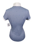 For Horses 'Gloria' Technical Show Shirt in Blue/White Horses