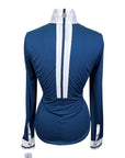 Asmar Equestrian Pleated Show Shirt in Ocean