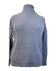 Hannah Child's 'Sassy' Boyfriend 1/4 Zip Sweater in Heathered Fog
