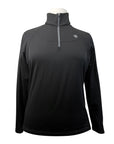 Ariat 'Tek Team Logo' 1/4 Zip Jacket in Black