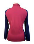 EIS 1/4 Zip Base Layer in Red/Navy