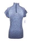 Ariat TEK Heat Series 1/4 Zip Short Sleeve Shirt in Blue Heather