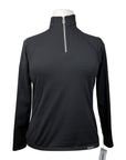 Dover Saddlery 'Sidney' Long Sleeve Baselayer in Black