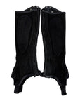 Ovation Suede Ribbed Half Chaps in Black