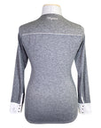 Kingsland 'Violet' Show Shirt in White/Grey Heather