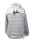 Pénélope 'Harlem' Hoodie in White/Navy
