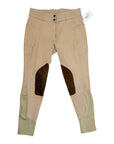Free Ride Equestrian 'Posh' Knee Patch Breeches in Tan