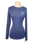 Asmar Equestrian Sustainable Logo Tee in Navy - Women's XS